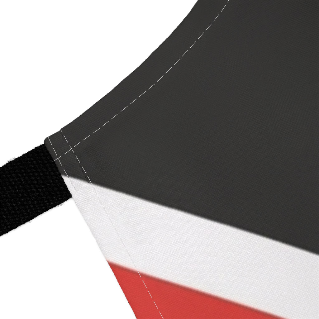 Trinidad & Tobago Flag Apron – Red Black Diagonal Kitchen Apron